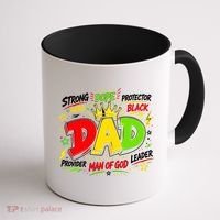 Dope Dad Man Of God Fathers Day Gift For Black Dads Juneteenth Coffee Mug thumb 1