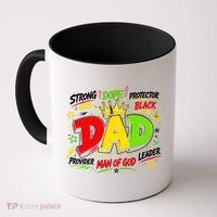 Dope Dad Man Of God Fathers Day Gift For Black Dads Juneteenth Coffee Mug thumb 0