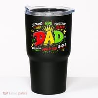Dope Dad Man Of God Fathers Day Gift For Black Dads Juneteenth Tumbler thumb 0