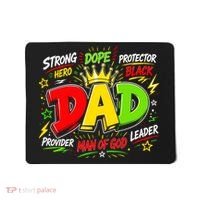 Dope Dad Man Of God Fathers Day Gift For Black Dads Juneteenth Mousepad thumb 0