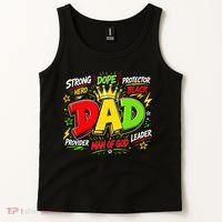Dope Dad Man Of God Fathers Day Gift For Black Dads Juneteenth Tank Top thumb 2