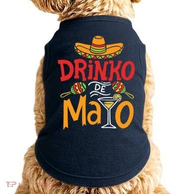 Drinko De Mayo Cinco De Mayo Fiesta Doggie Tank