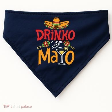 Drinko De Mayo Cinco De Mayo Fiesta USA-Made Doggie Bandana