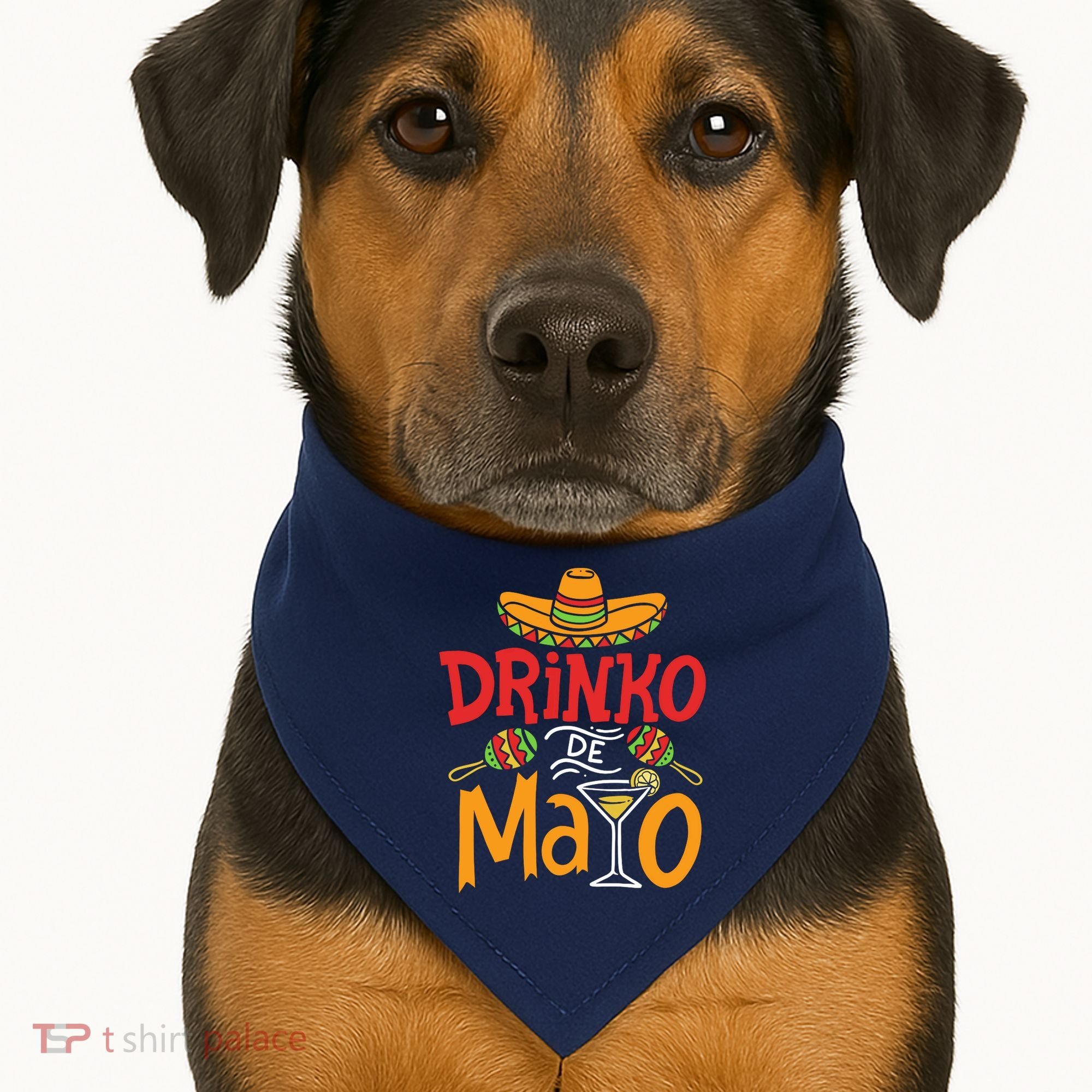 Drinko De Mayo Cinco De Mayo Fiesta USA-Made Doggie Bandana