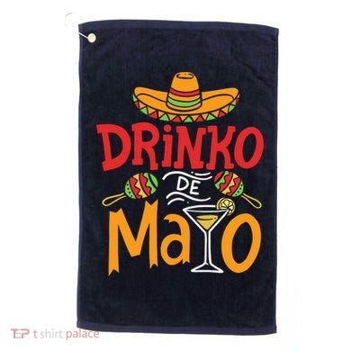 Drinko De Mayo Cinco De Mayo Fiesta Golf Towel