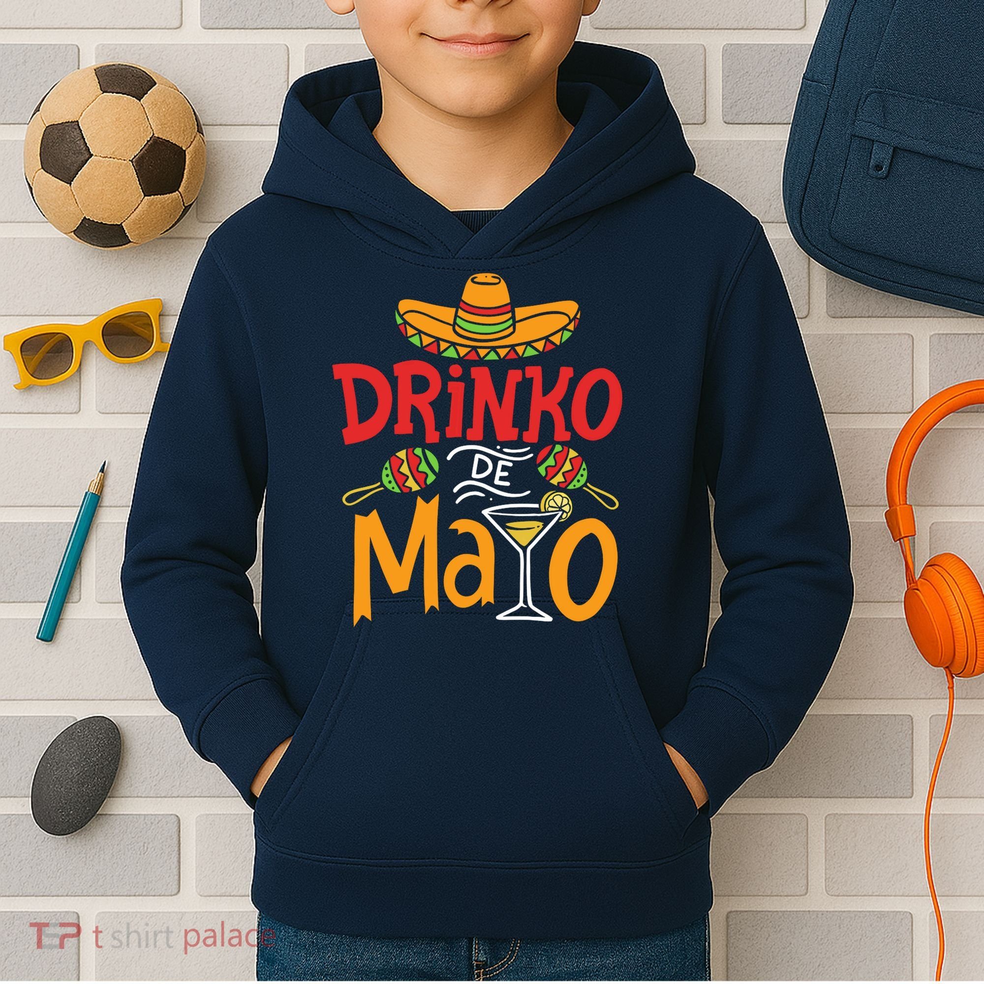 Drinko De Mayo Cinco De Mayo Fiesta Kids Hoodie