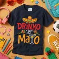 Drinko De Mayo Cinco De Mayo Fiesta Kids T-Shirt thumb 3