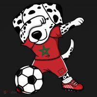Dab Dalmatian Morocco Soccer Fans Jersey Moroccan Football Gift Women's Hoodie thumb 2