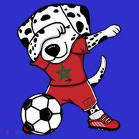 Dab Dalmatian Morocco Soccer Fans Jersey Moroccan Football Gift T-Shirt thumb 7