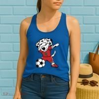 Dab Dalmatian Morocco Soccer Fans Jersey Moroccan Football Gift Women's Tank Top thumb 2