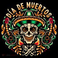 Dia De Muertos USA-Made Doggie Bandana thumb 2