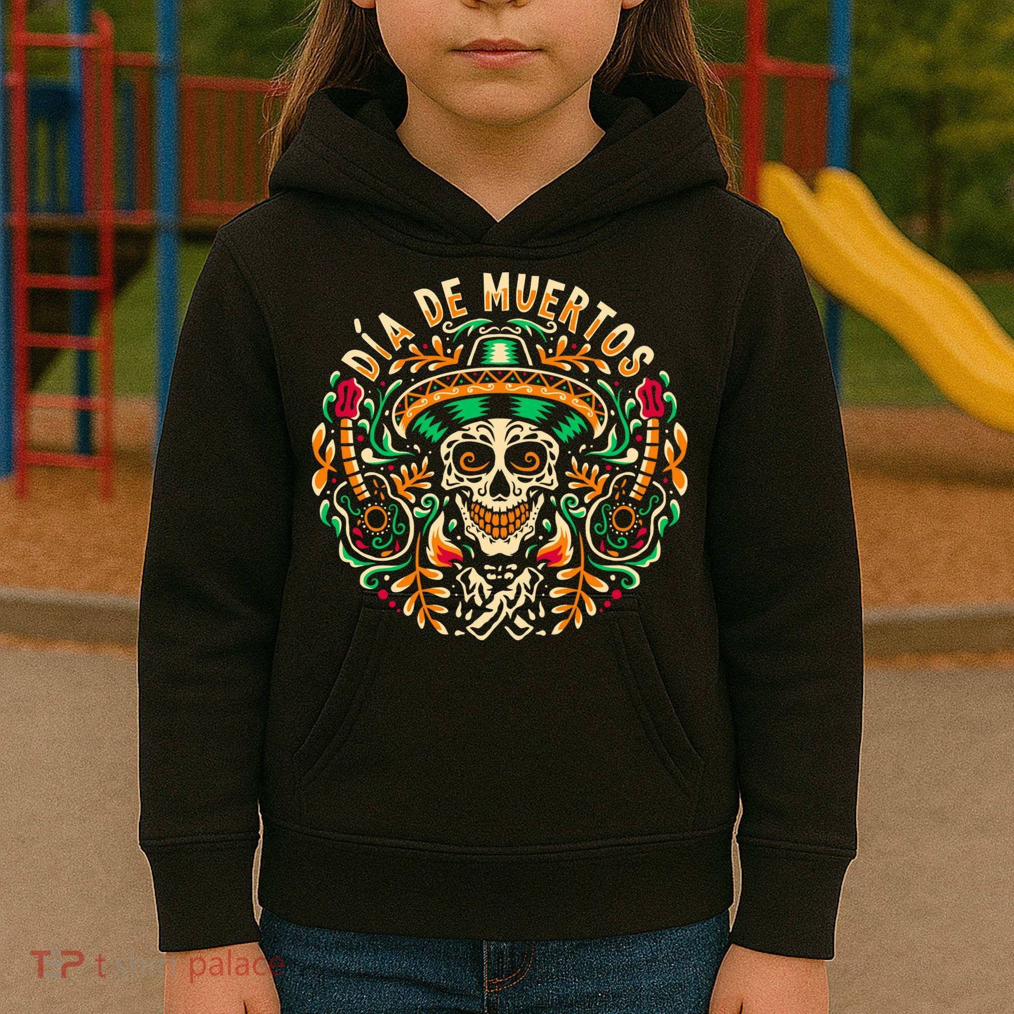 Dia De Muertos Kids Hoodie