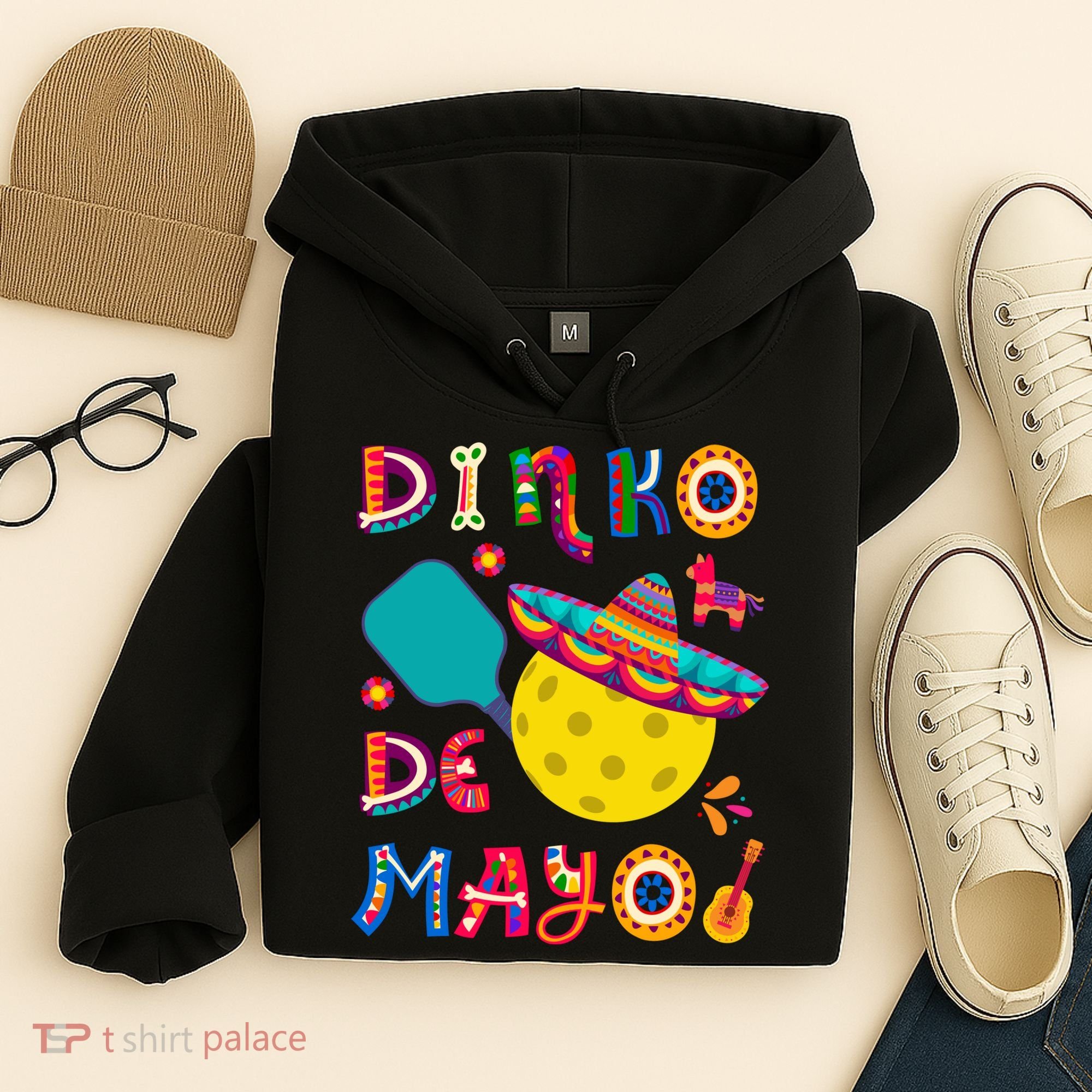 Dinko De Mayo Funny Cinco De Mayo Funny Pickleball Hoodie