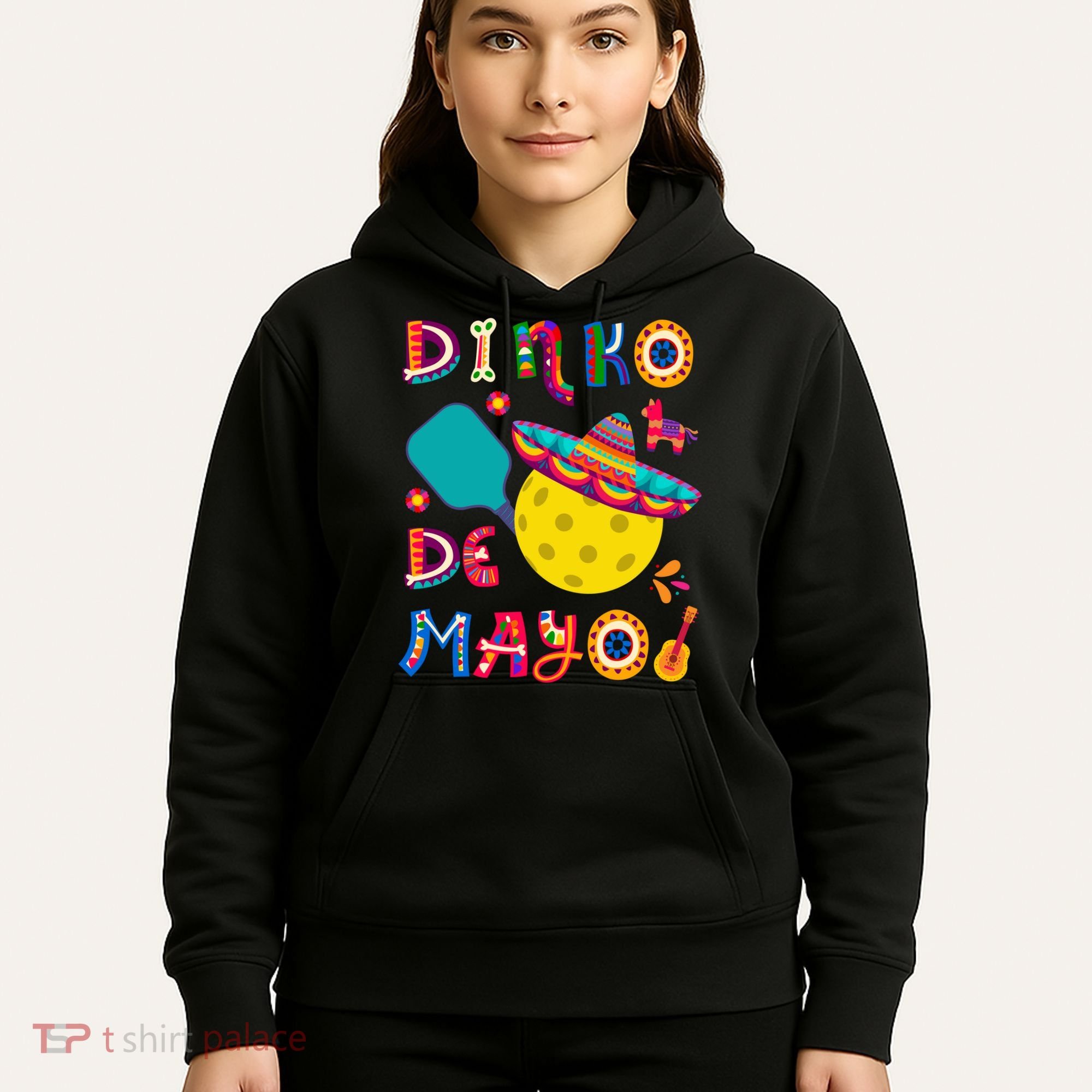 Dinko De Mayo Funny Cinco De Mayo Funny Pickleball Hoodie