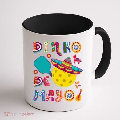 Dinko De Mayo Funny Cinco De Mayo Funny Pickleball Coffee Mug back
