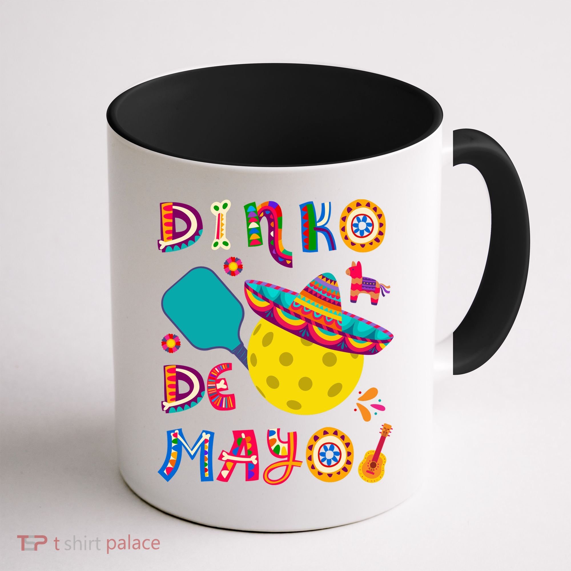 Dinko De Mayo Funny Cinco De Mayo Funny Pickleball Coffee Mug
