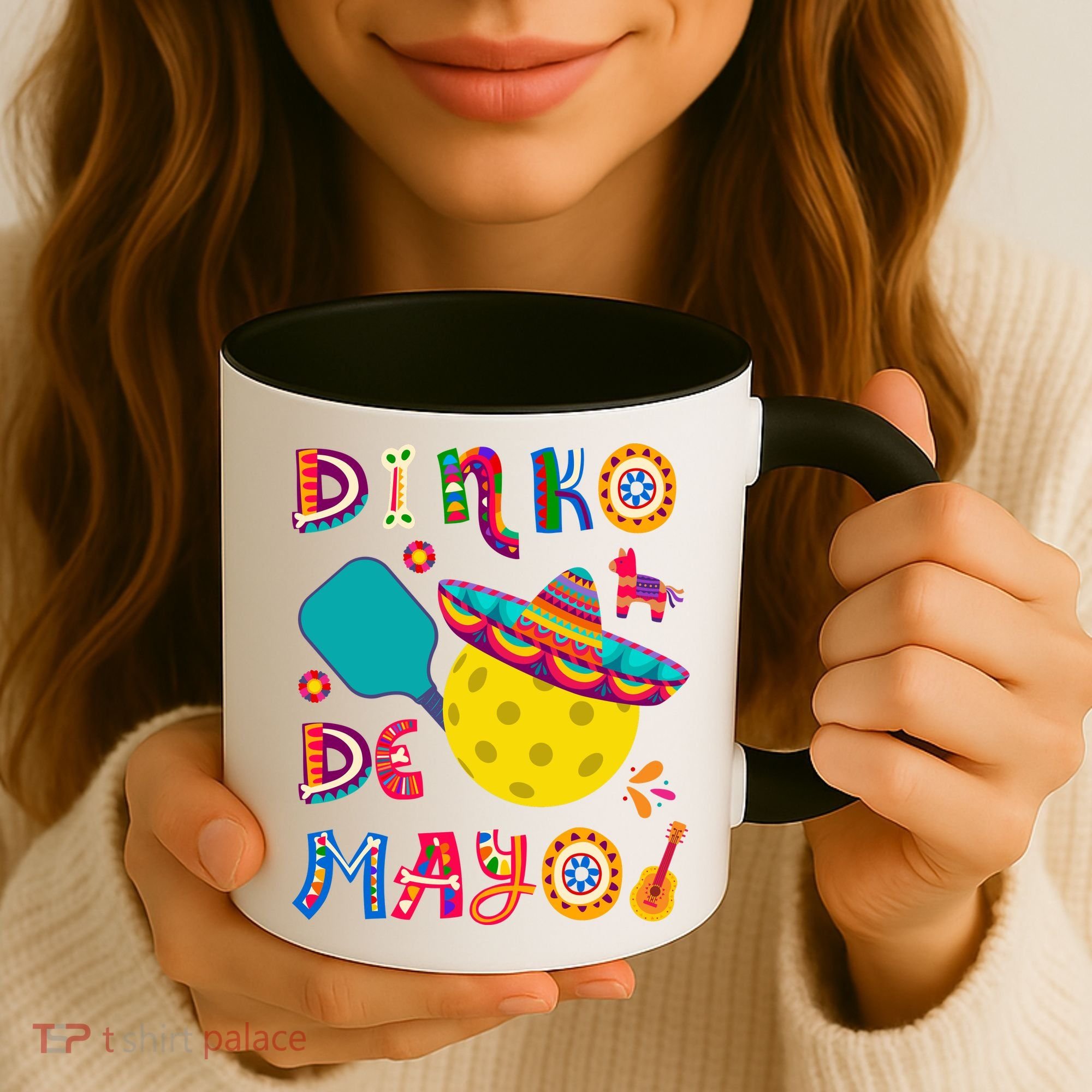 Dinko De Mayo Funny Cinco De Mayo Funny Pickleball Coffee Mug