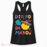 Dinko De Mayo Funny Cinco De Mayo Funny Pickleball Women's Tank Top thumb 0