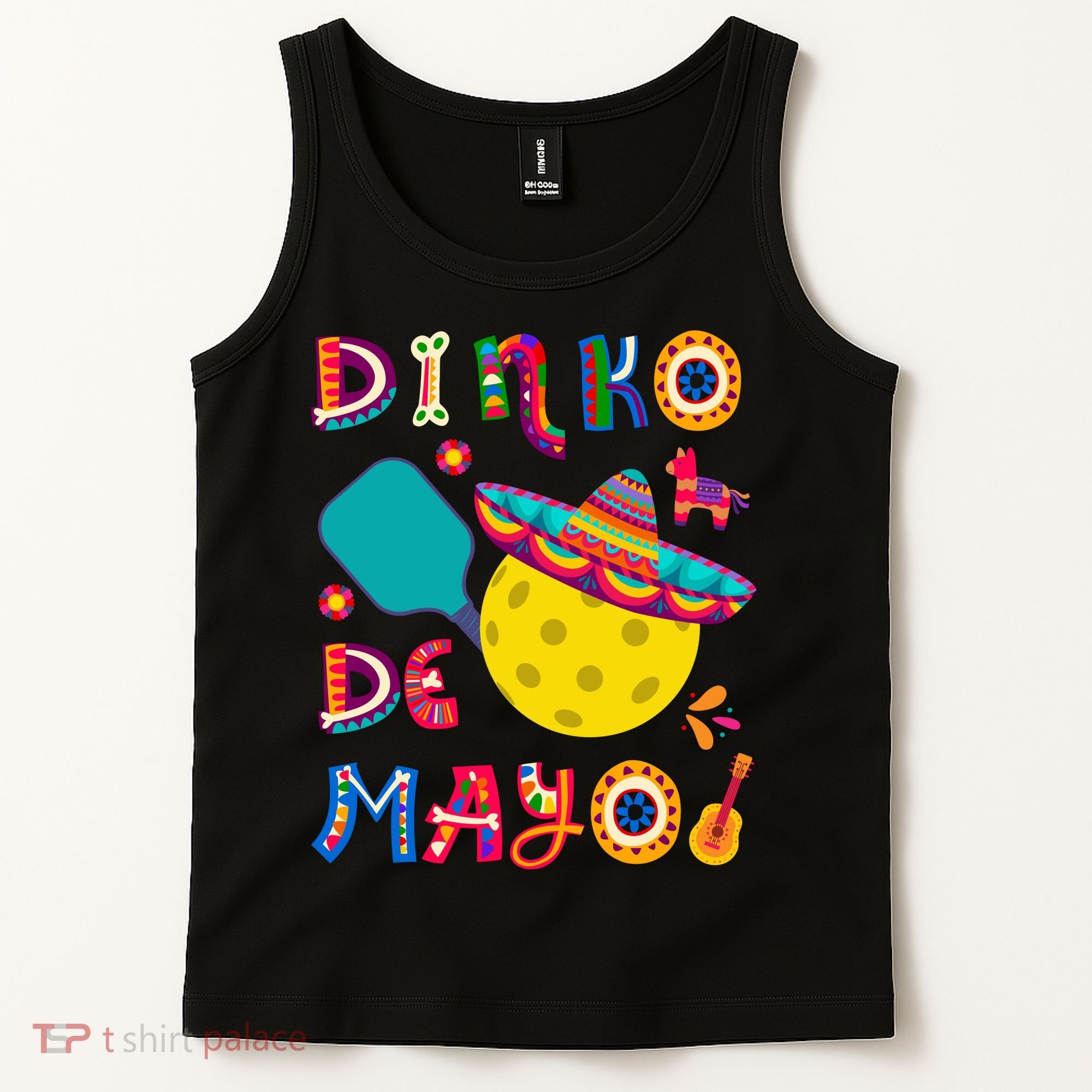 Dinko De Mayo Funny Cinco De Mayo Funny Pickleball Tank Top