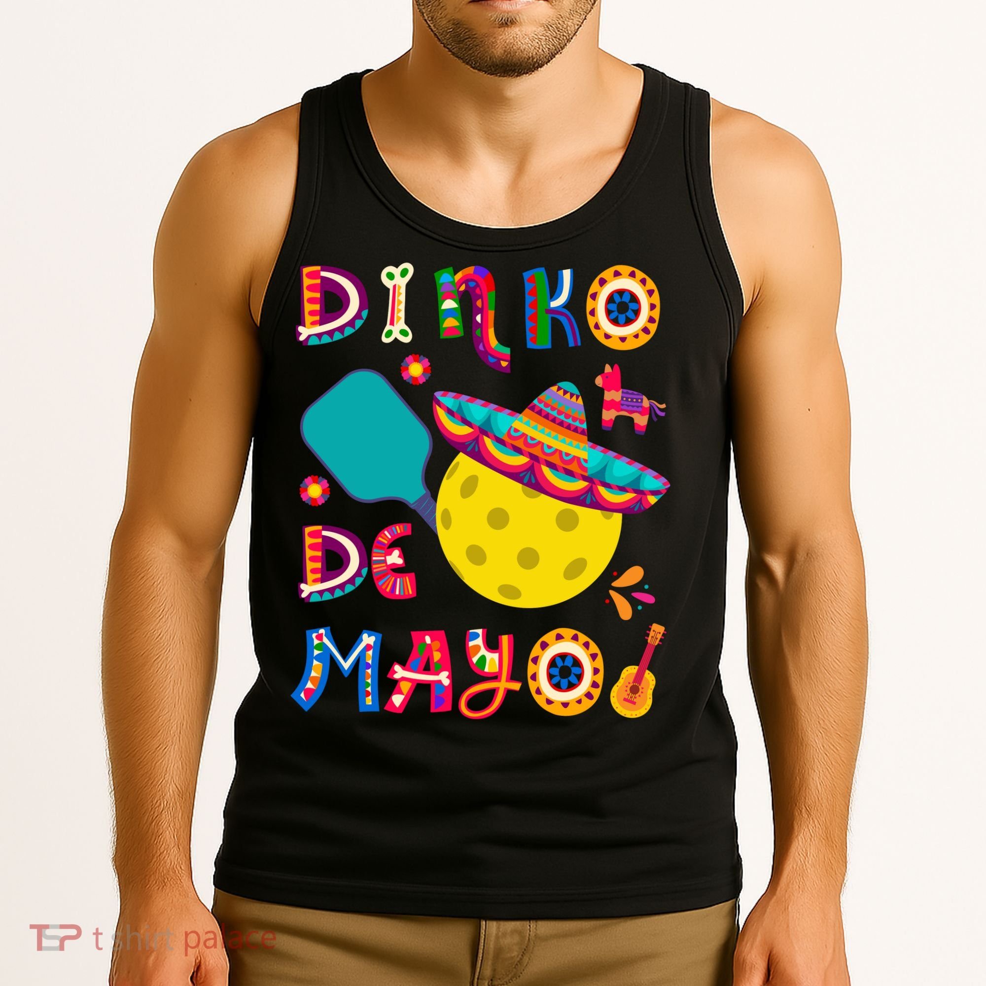Dinko De Mayo Funny Cinco De Mayo Funny Pickleball Tank Top