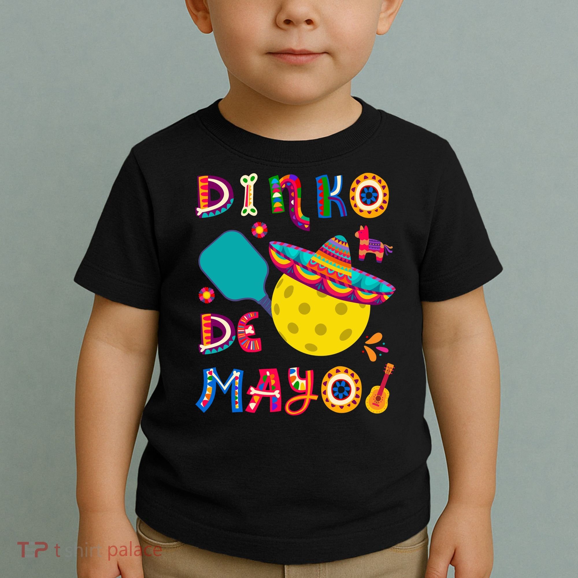 Dinko De Mayo Funny Cinco De Mayo Funny Pickleball Toddler T-Shirt