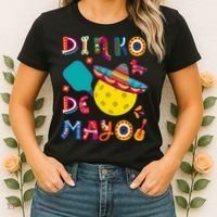 Dinko De Mayo Funny Cinco De Mayo Funny Pickleball Women's T-Shirt thumb 2