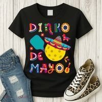 Dinko De Mayo Funny Cinco De Mayo Funny Pickleball Women's T-Shirt thumb 3