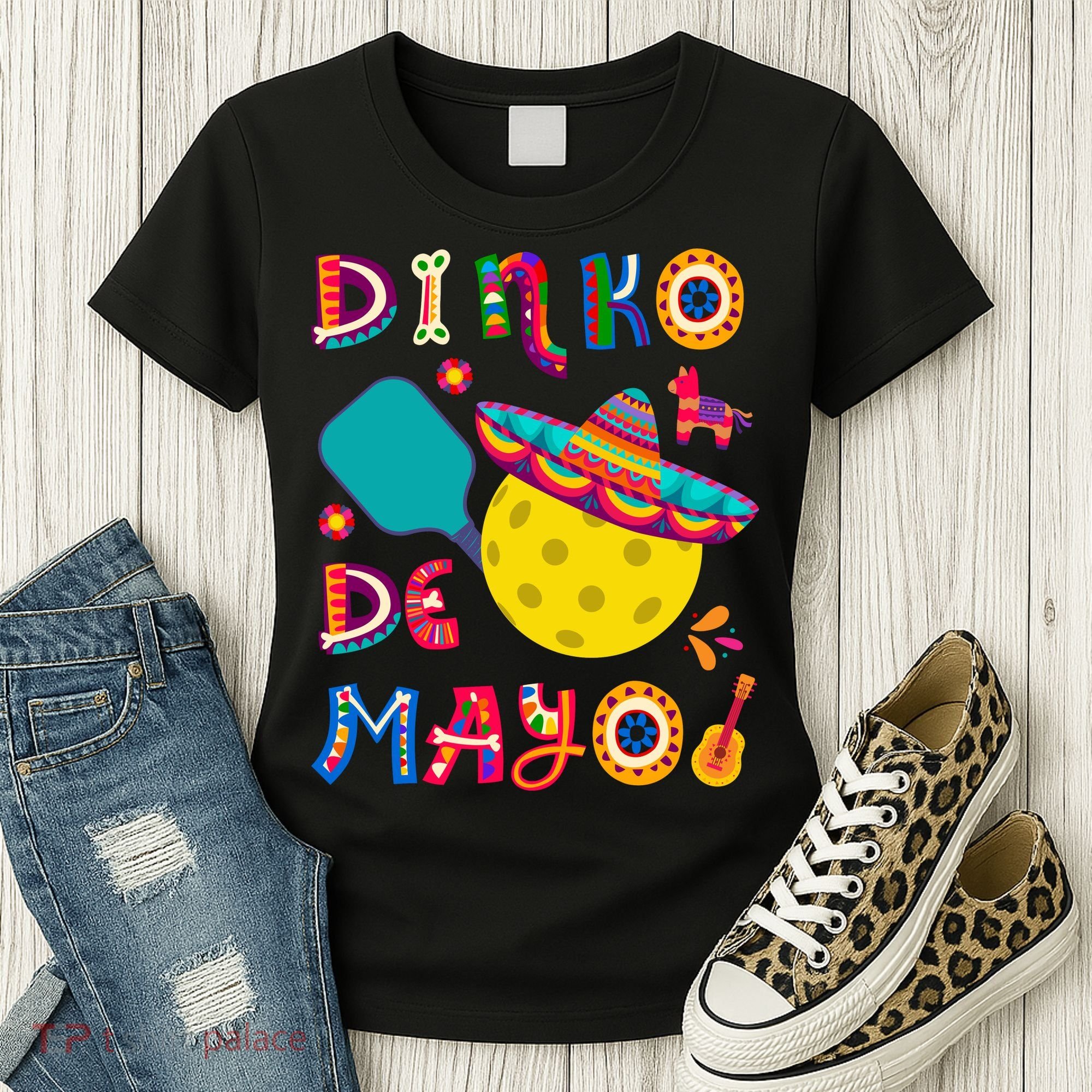 Dinko De Mayo Funny Cinco De Mayo Funny Pickleball Women's T-Shirt