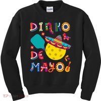 Dinko De Mayo Funny Cinco De Mayo Funny Pickleball Kids Sweatshirt thumb 0