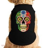 Dia De Muertos Cinco De Mayo Sugar Skull Mexican Flag Doggie Tank thumb 0