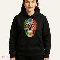Dia De Muertos Cinco De Mayo Sugar Skull Mexican Flag Hoodie thumb 5