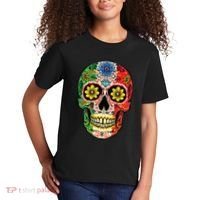 Dia De Muertos Cinco De Mayo Sugar Skull Mexican Flag Kids T-Shirt thumb 2
