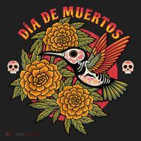 Dia De Muertos Hummingbird Women's Sweatshirt thumb 2