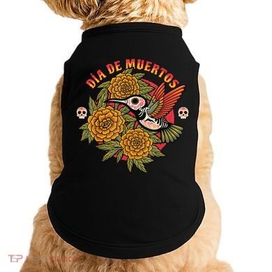Dia De Muertos Hummingbird Doggie Tank