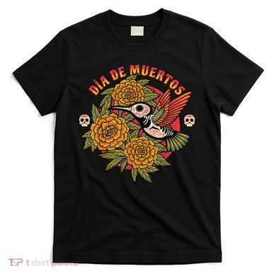 Dia De Muertos Hummingbird T-Shirt
