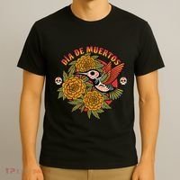 Dia De Muertos Hummingbird T-Shirt thumb 3