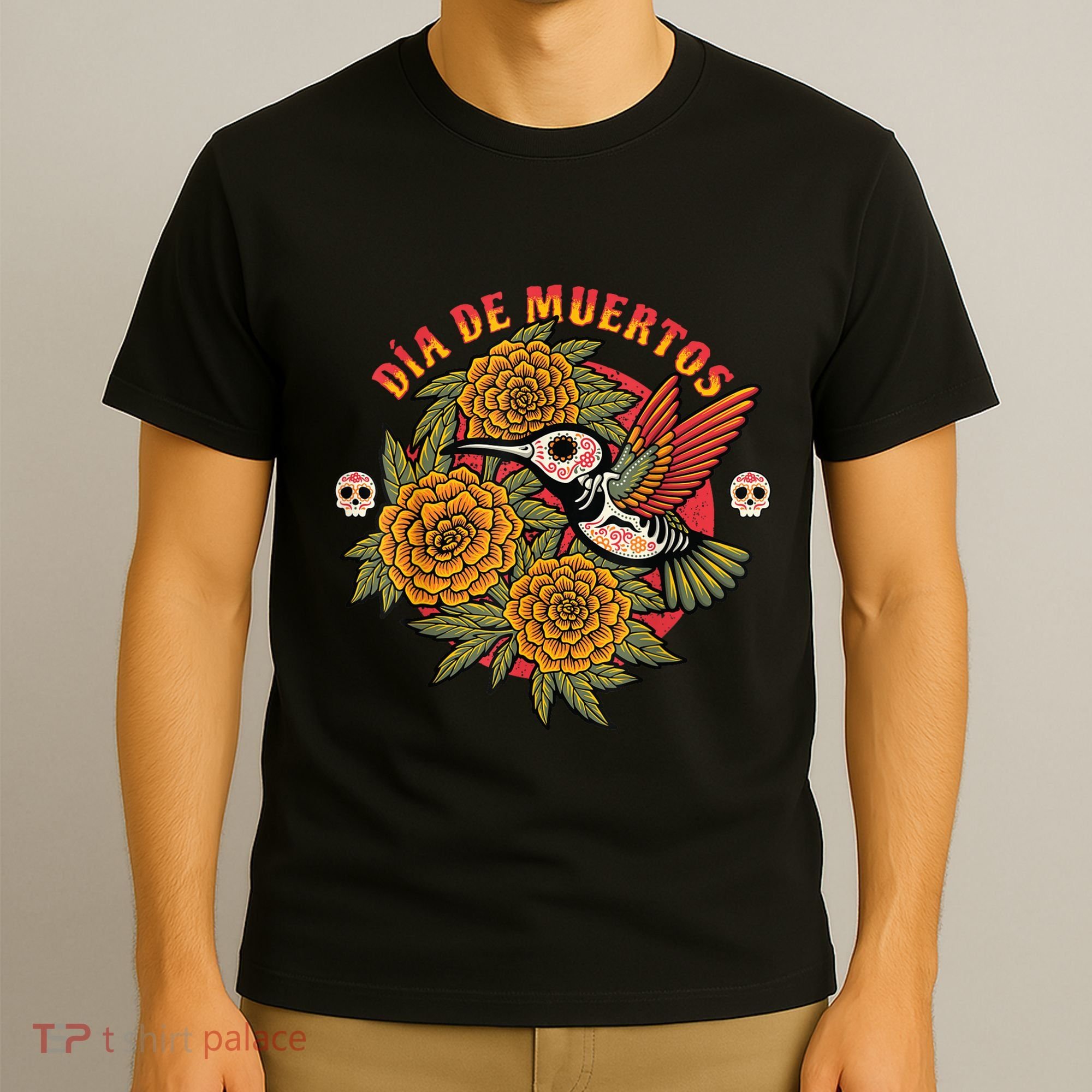 Dia De Muertos Hummingbird T-Shirt