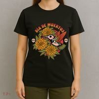 Dia De Muertos Hummingbird T-Shirt thumb 4