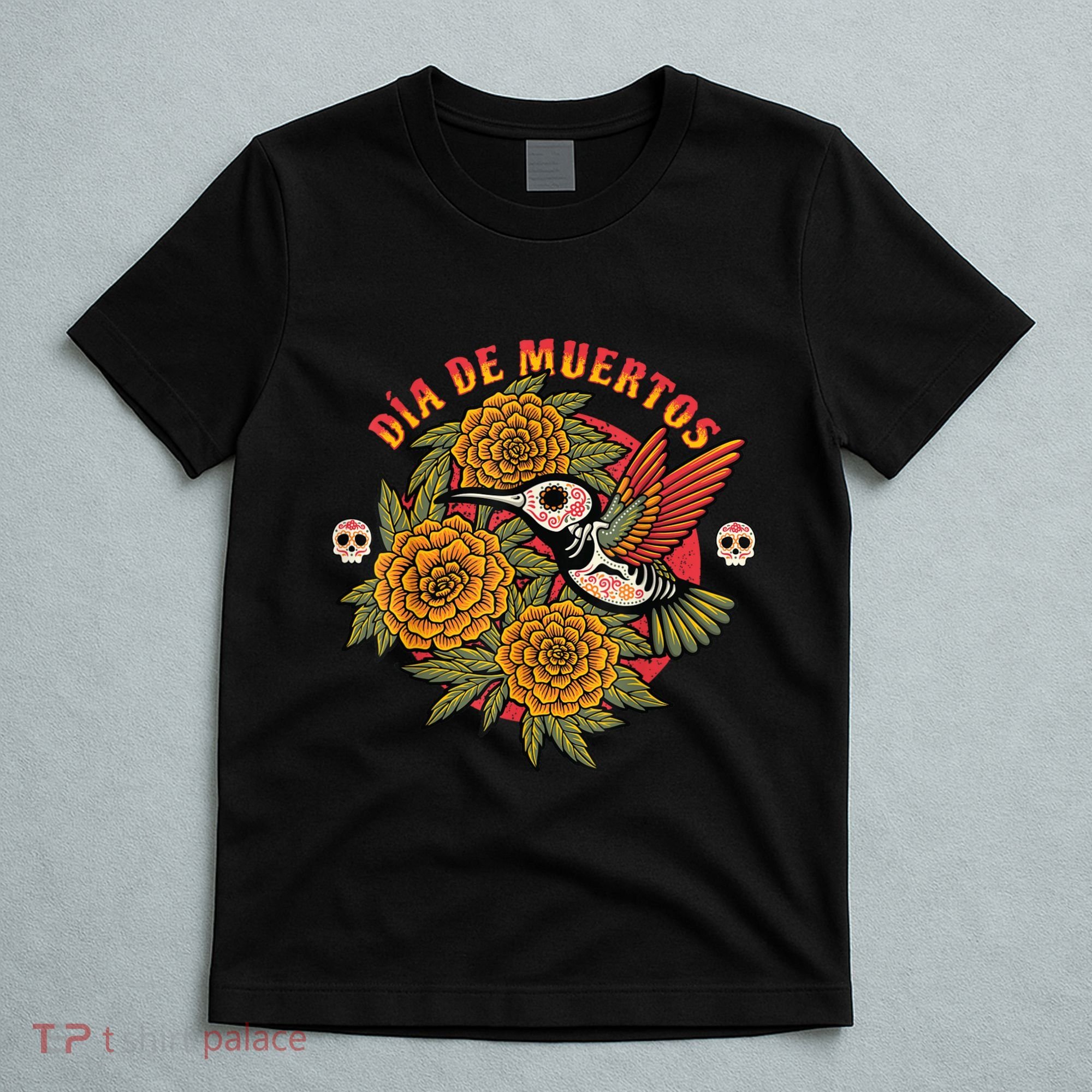 Dia De Muertos Hummingbird T-Shirt