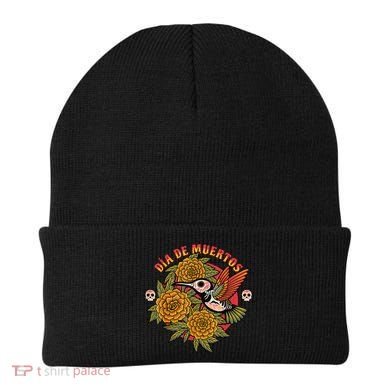 Dia De Muertos Hummingbird Beanie