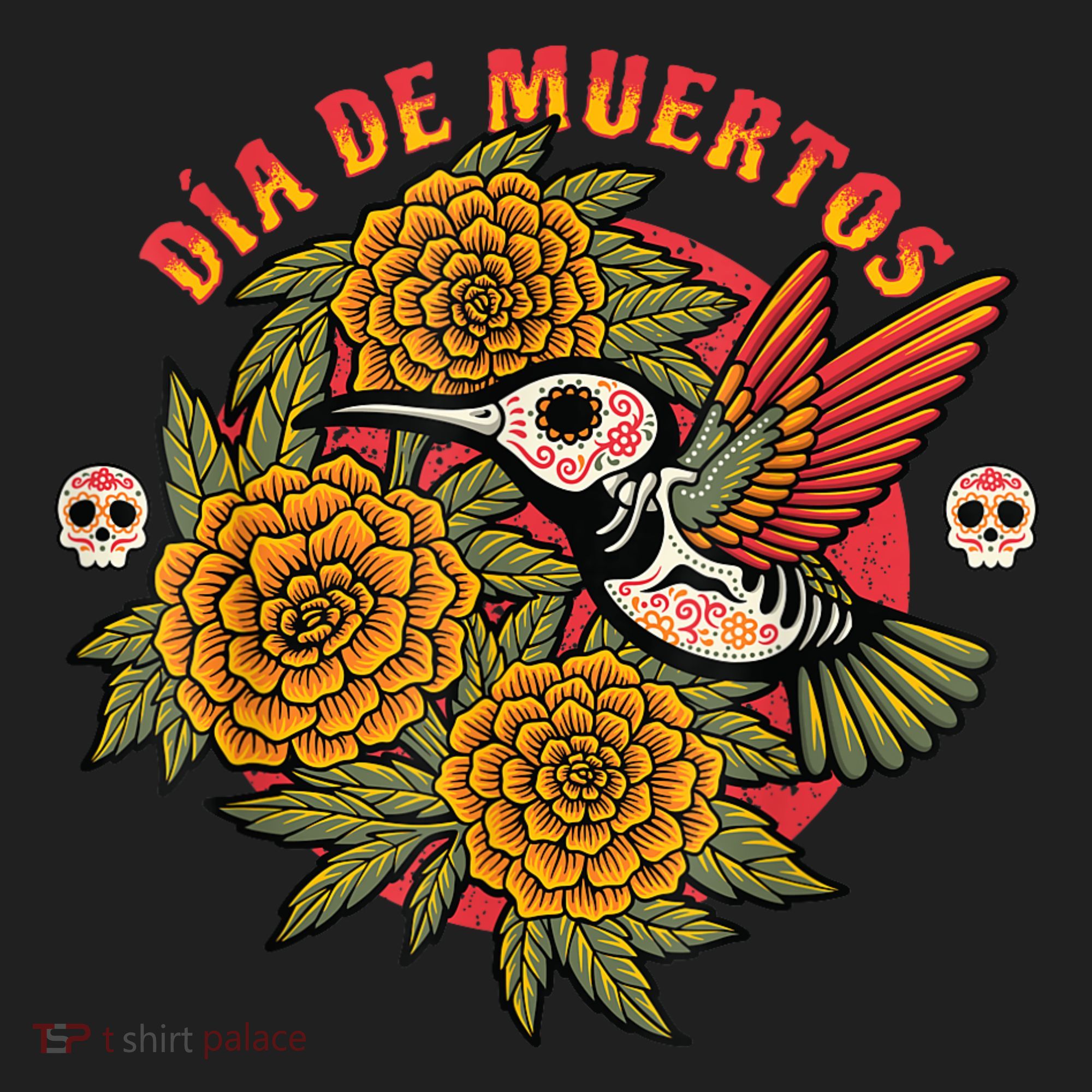 Dia De Muertos Hummingbird Beanie