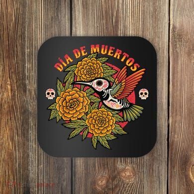 Dia De Muertos Hummingbird Coaster