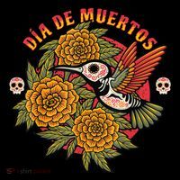 Dia De Muertos Hummingbird Ornament thumb 1