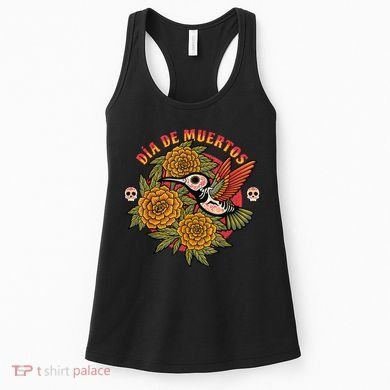 Dia De Muertos Hummingbird Women's Tank Top