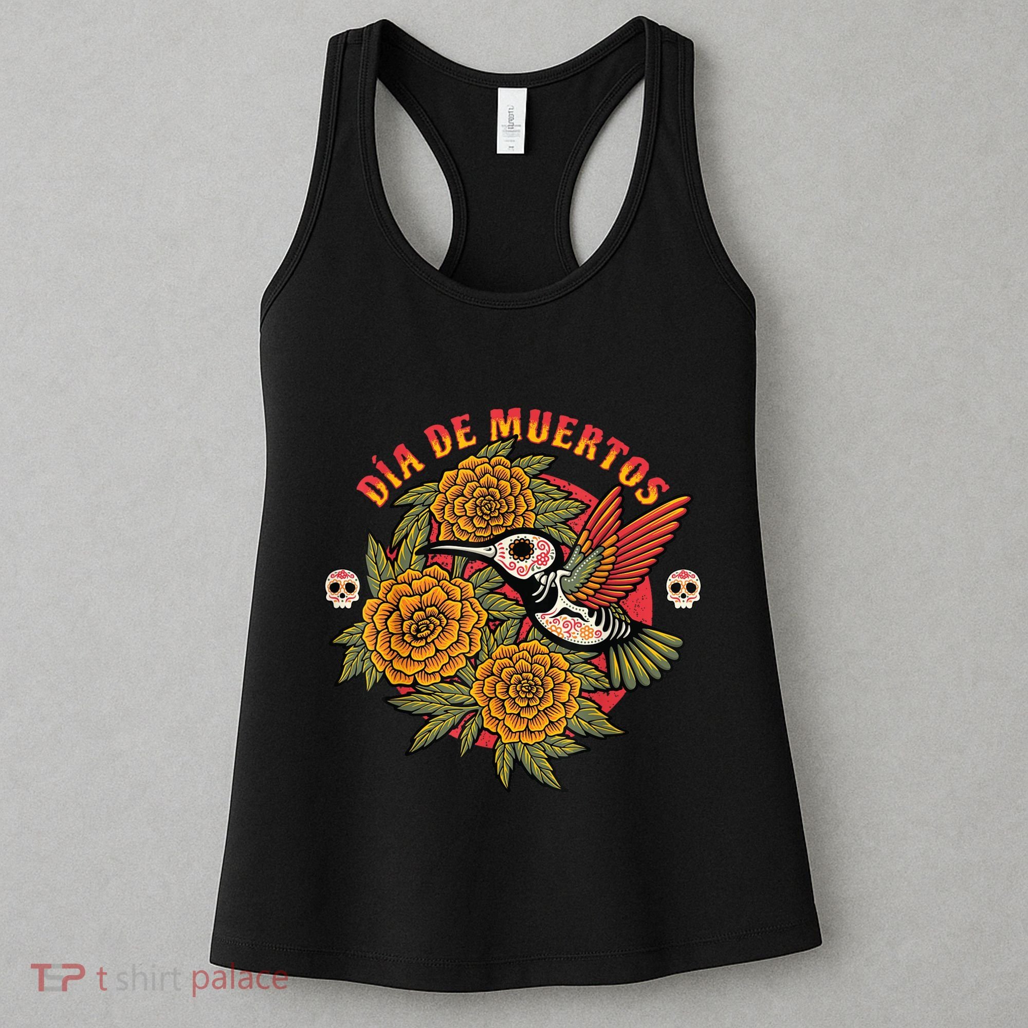Dia De Muertos Hummingbird Women's Tank Top
