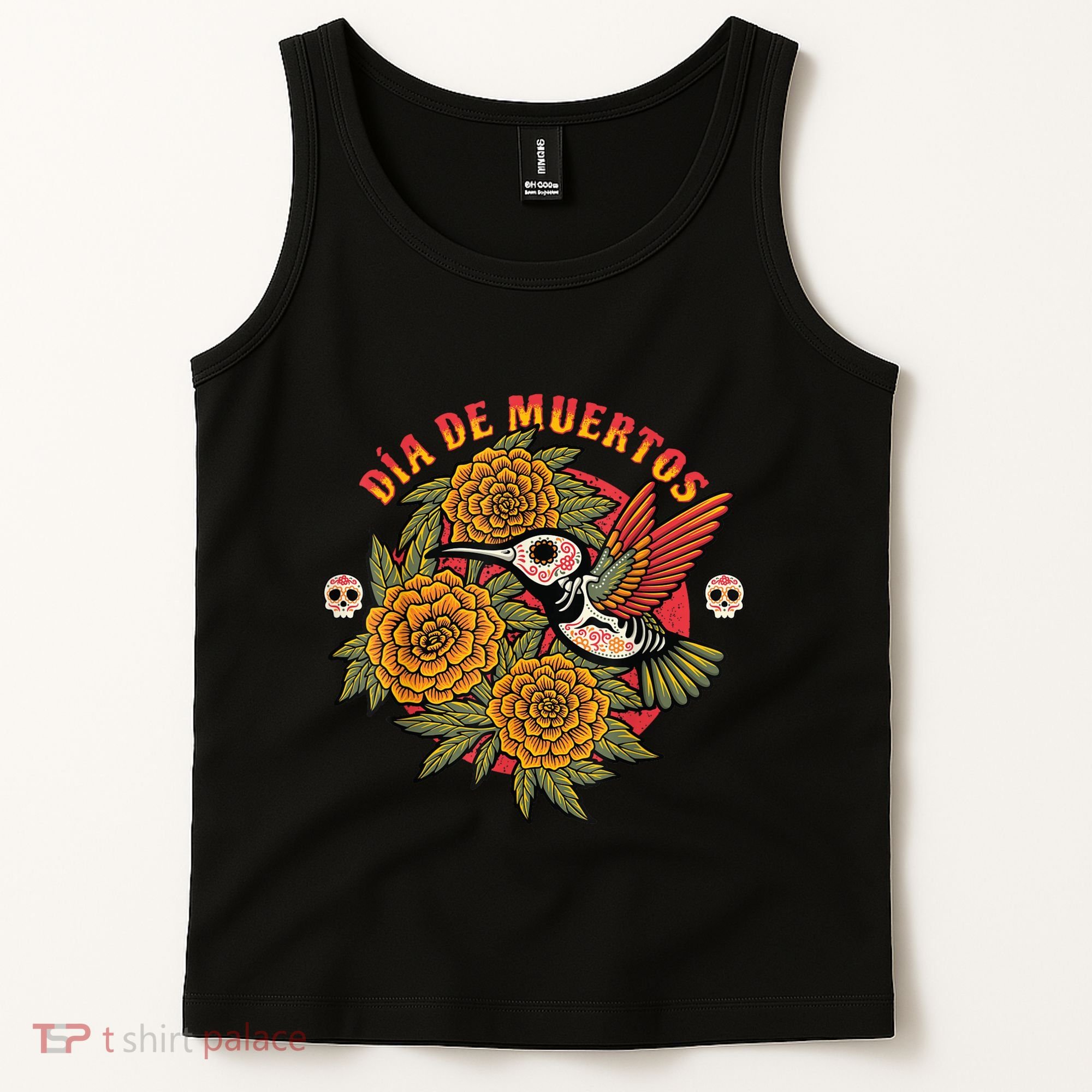 Dia De Muertos Hummingbird Tank Top