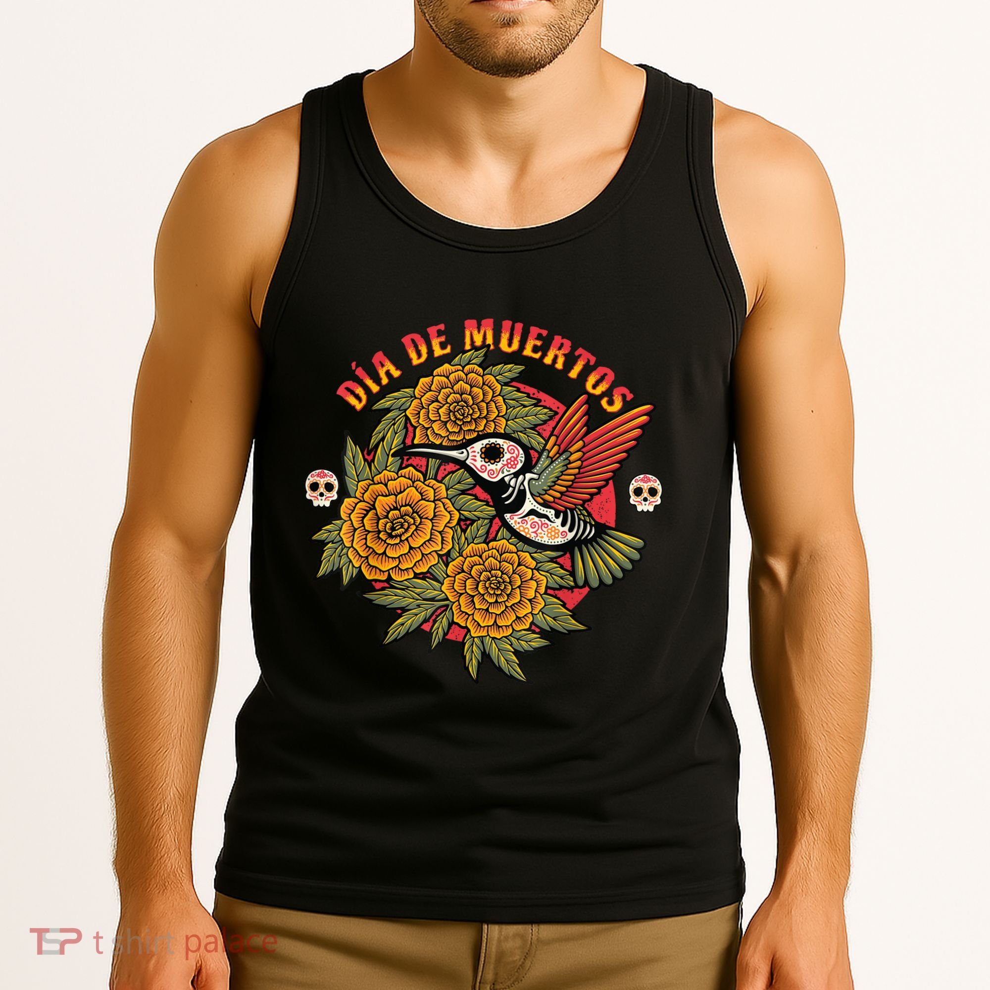 Dia De Muertos Hummingbird Tank Top