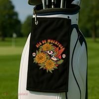 Dia De Muertos Hummingbird Golf Towel thumb 2
