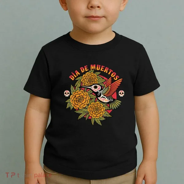Dia De Muertos Hummingbird Toddler T-Shirt