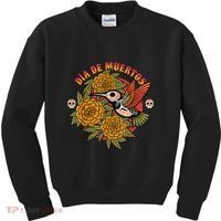 Dia De Muertos Hummingbird Kids Sweatshirt thumb 0